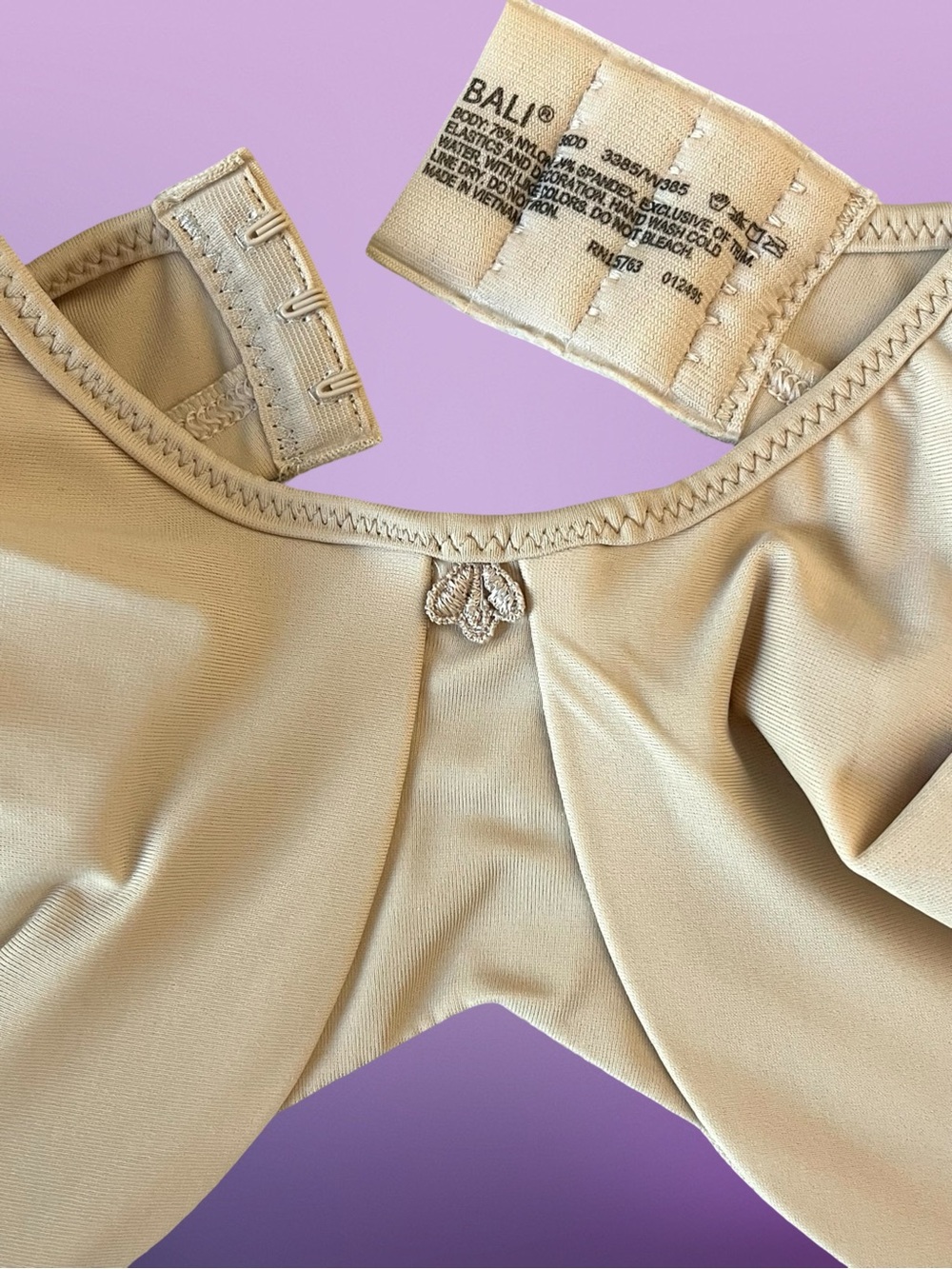 Bali 3385 Passion for Comfort Taupe Minimizer Underwire Bra Sz 36DD - Picture 3 of 9